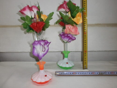 CENTRO MESA*FLOR CON LUZ 40CM* P/PILA AA