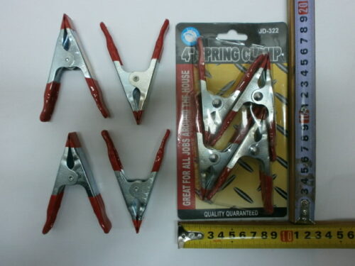 BLISTER 4 PINZAS 4" PARA BATERIA