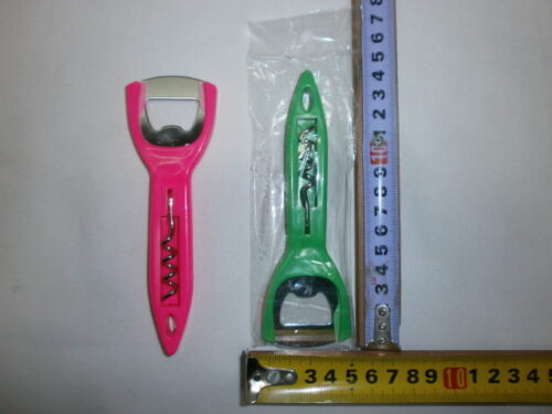 SACACORCHO C/DESTAPA BOTELLAS 15CM