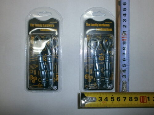 SET X 2 GANCHO CERRADO C/TARUGO METAL P/PARED