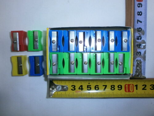 SACAPUNTAS PLASTICO CAJA X 24 SACAPUNTAS