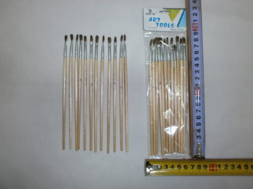 SET X 12 PINCELES ARTISTICO Nº3 PELO REDONDO