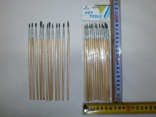 SET X 12 PINCELES ARTISTICO Nº4 PELO REDONDO