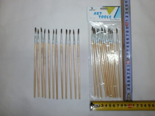 SET X 12 PINCELES ARTISTICO Nº5 PELO REDONDO