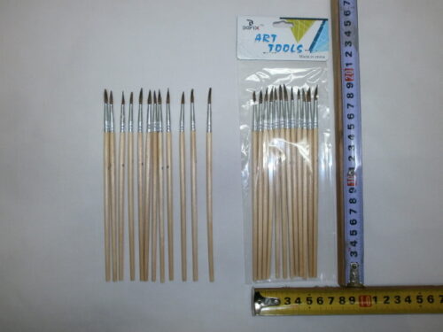 SET X 12 PINCELES ARTISTICO Nº6 PELO REDONDO