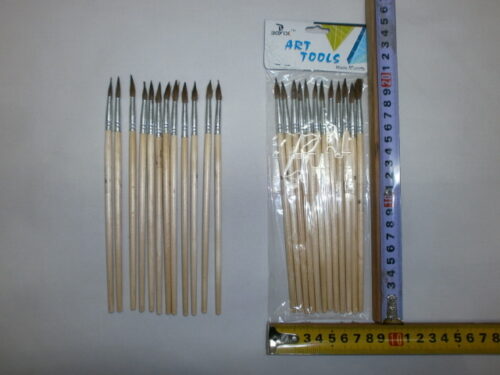 SET X 12 PINCELES ARTISTICO Nº8 PELO REDONDO