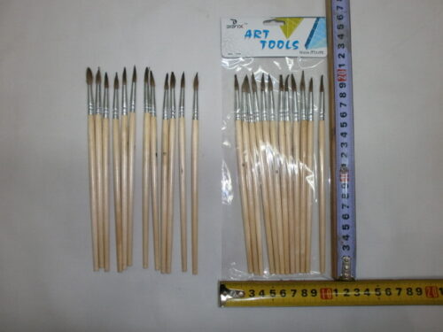 SET X 12 PINCELES ARTISTICO Nº9 PELO REDONDO