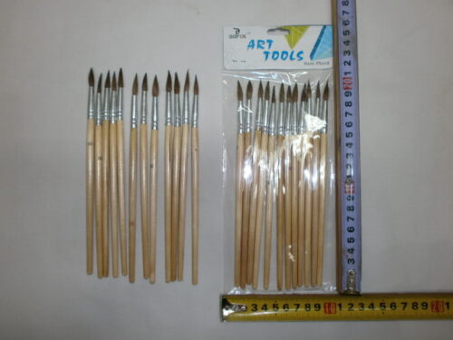 SET X 12 PINCELES ARTISTICO Nº10 PELO REDONDO