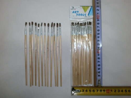 SET X 12 PINCELES ARTISTICO Nº3 PELO CHATO