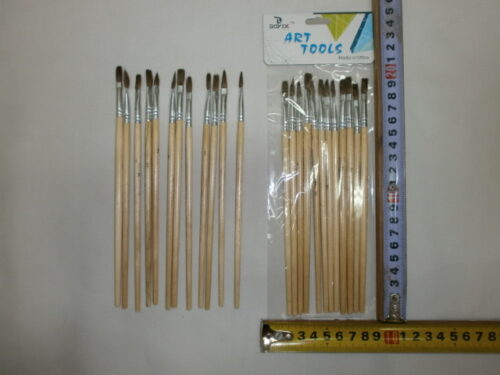 SET X 12 PINCELES ARTISTICO Nº7 PELO CHATO