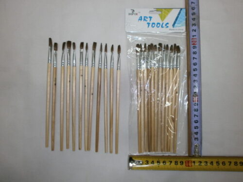 SET X 12 PINCELES ARTISTICO Nº9 PELO CHATO