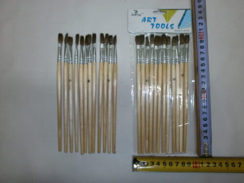 SET X 12 PINCELES ARTISTICO Nº10 PELO CHATO