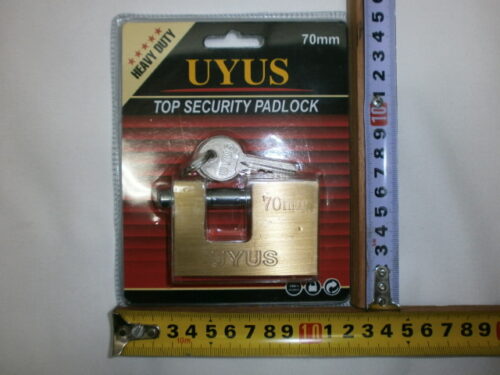 CANDADO RECTANGULAR DE BRONCE 70 MM