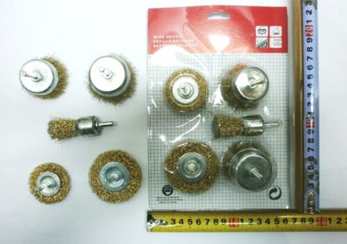 ESCOBILLA PARA TALADRO REDONDA X5