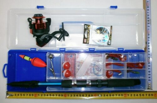 CAJA DE PESCA CON CAÑA DE 1,80MTS + ACCESORIO