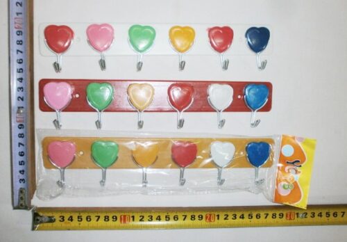 PERCHERO P/COCINA X 6 AUTOADHESIVO